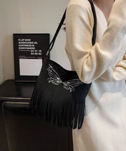 Fashionable New Suede Butterfly Tassel Versatile Messenger Bag