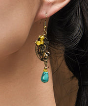 Fine Colorblock Turquoise Fine Copper Women's Drop Earrings