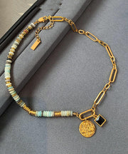 Fine Multicolour Sterling Silver Coloured Glaze Patchwork Beads Pendant Necklace