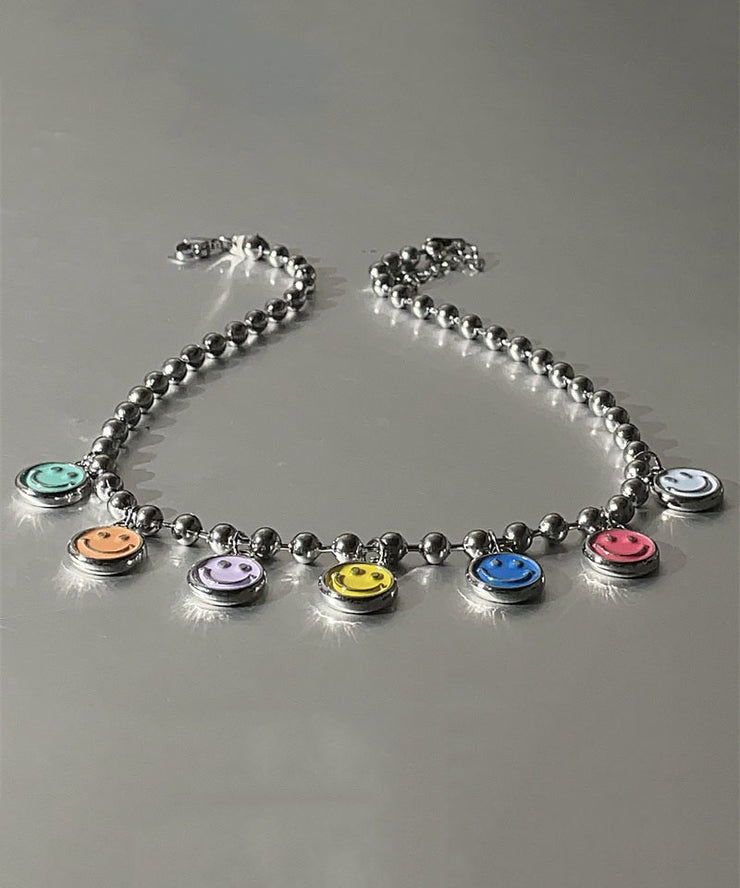 Fine Rainbow Stainless Steel Alloy Lariat Necklace