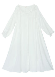 Fine White Oriental Long sleeve Hoodies Outwear SpringLinen - SooLinen