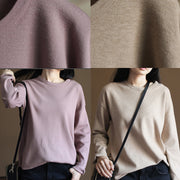 Fine nude knit sweaters casualsweaters new knit  top rabbit fur