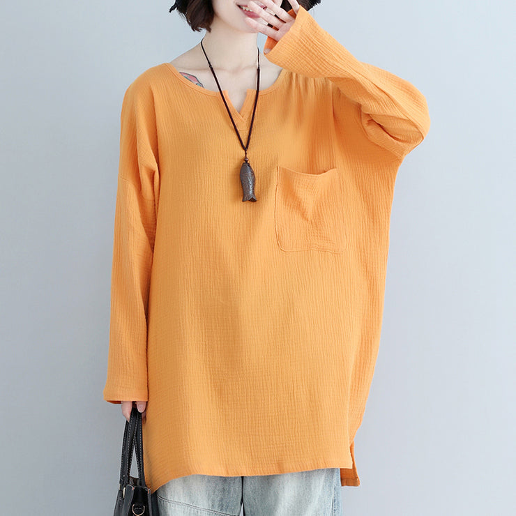 Französische gelbe Baumwollkleidung stilvolle Tutorials Taschen Plus Size Kleidung