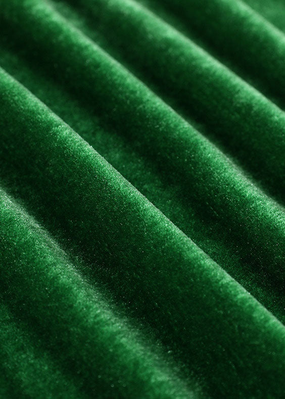 Grünes Patchwork-Velours-Freizeithemd Tops Frühling