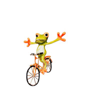 Handmade Colorblock Alloy Painting Oil Bicycle Frog Brooches