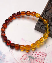 Handmade Gradient Color Amber Honey Wax Bracelet