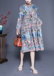 Handmade Khaki High Neck Embroidered Silk Maxi Dresses Spring