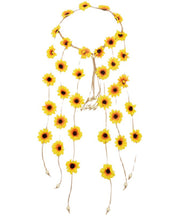 Handmade Light Yellow Hand Knitting Floral Tassel Hairpin