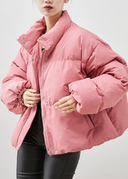 Handmade Pink Oversized Thick Duck Down Down Coats Winter