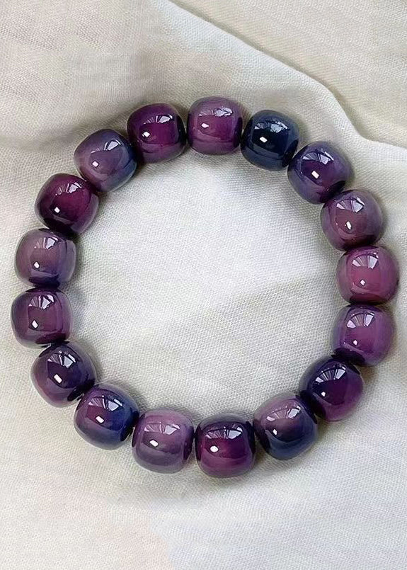 Handmade Purple Ball Bodhi Bracelet