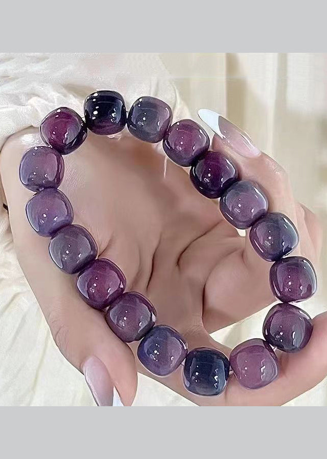 Handmade Purple Ball Bodhi Bracelet