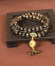 Handmade Red Coloured Glaze Buddha Beads Charm Bracelet