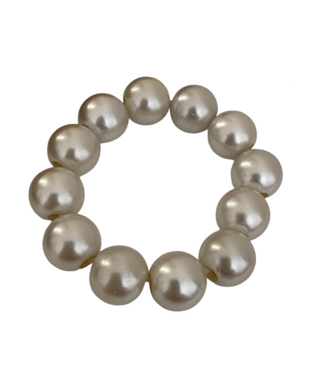 Handmade White Beading Pearl Bracelet