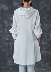Handmade White Sequins Tasseled Cotton Oriental Dresses Spring