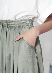 Italienische grüne elastische Taillen-beiläufige Haremshose