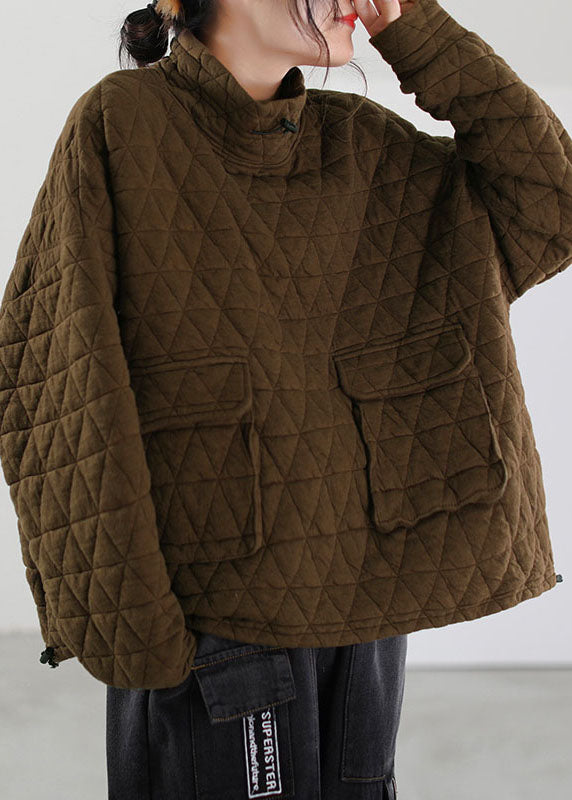 Italienischer grauer Pullover mit Rollkragen, feiner Baumwolle, Streetwear Winter