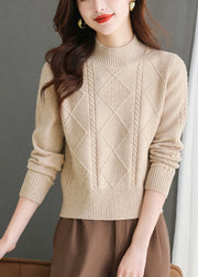 Italian Mustard Color Soft Comfy Short Woolen Sweaters Spring