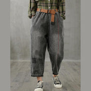 Jeans children's loose plus size  straight nine-point casual pants - SooLinen