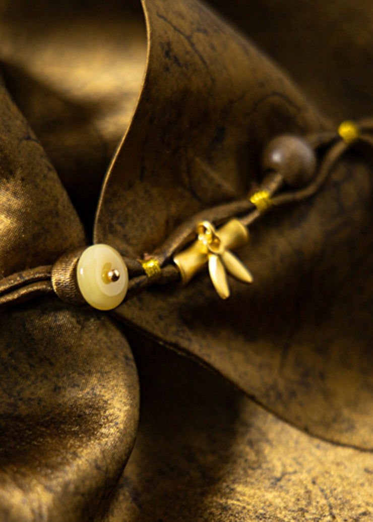 Loose Gold Asymmetrical Button Silk Waistcoat Sleeveless