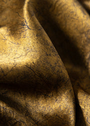 Loose Gold Asymmetrical Button Silk Waistcoat Sleeveless