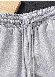 Loose Spring Wild Pants Clothing Light Gray Gifts Elastic Waist Women Pants - SooLinen