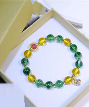 Loose Yellow Green Crystal Cozy Bracelet
