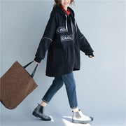 Luxuriöse schwarze Parkas für Frauen plus Größe Winterjacke mit Kapuze, dicke Winteroberbekleidung