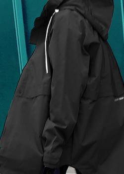 Luxury plus size womens parka overcoat black hooded pockets down coat winter - SooLinen