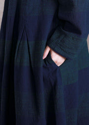 Luxury striped Coats Loose fitting coat fall  outwear lapel collar - SooLinen