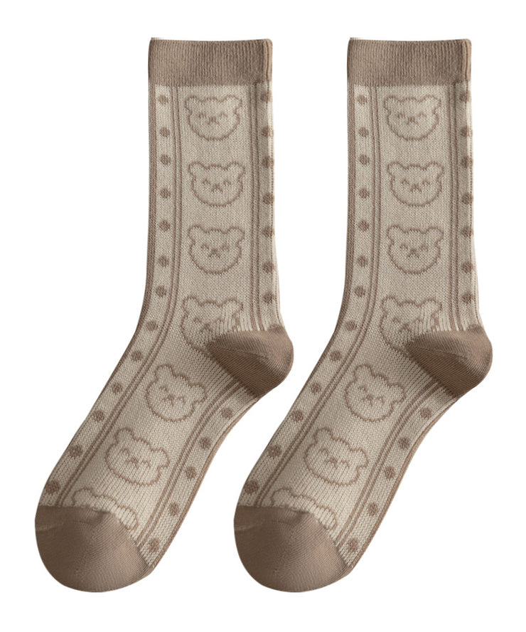 Mid Calf Socks Cotton Beautiful Cute 2024 New Model