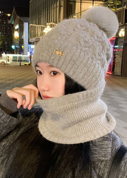 Modern Coffee Thick Fleece Knitted Cotton Bonnie Hat