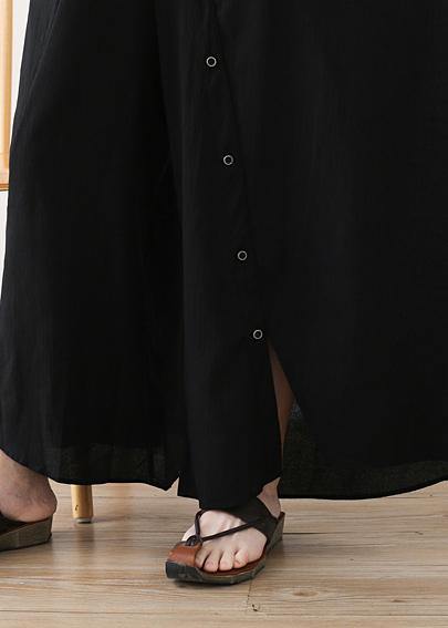 Modern black loose Plus Size Photography jumpsuit pants Summer - SooLinen