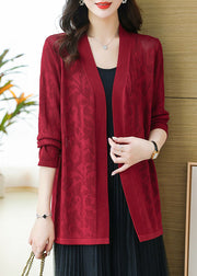 Mulberry Hollow Out Cozy Knit Cardigans Summer