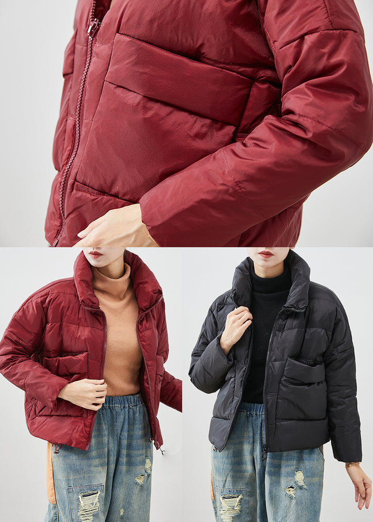Mulberry Thick Duck Down Puffers Jackets Oversized Winter
