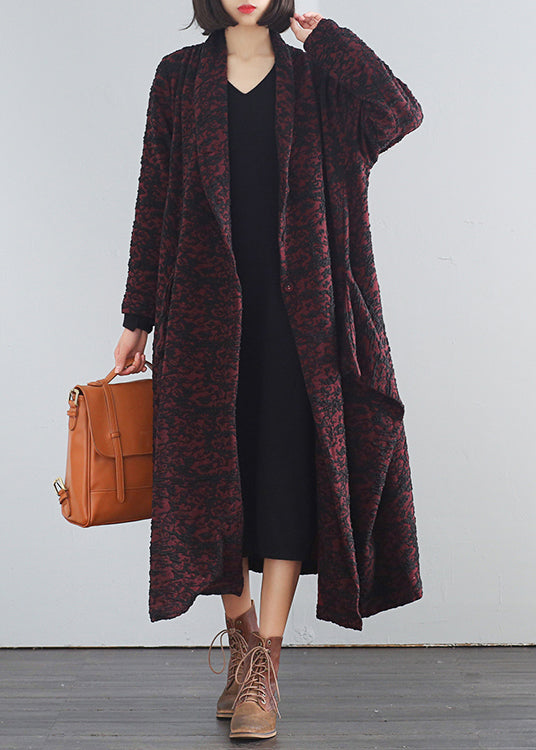 Mulberry V Neck Print Button Trench Coats Fall