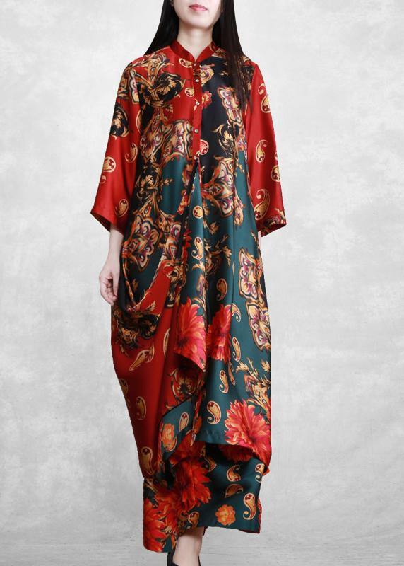 National Style Fashion Suit Loose Irregular Shirt Art Two Piece Set 2021 New - SooLinen