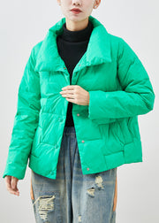 Natural Green Oversized Duck Down Puffer Jacket Winter