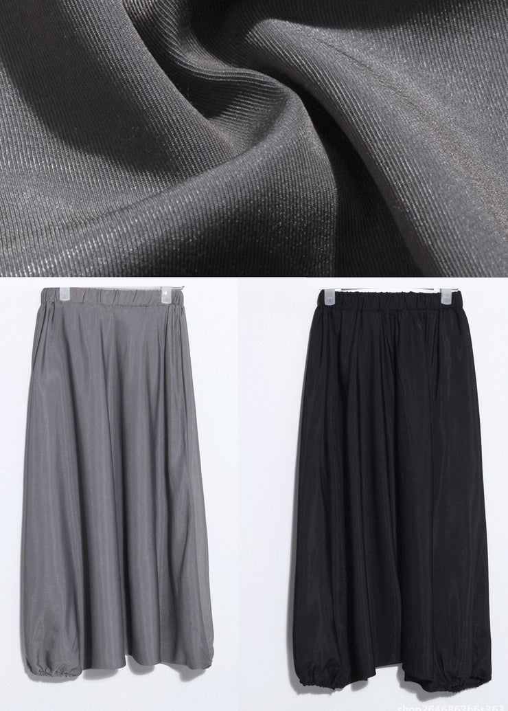 New Black Casual Loose Low Crotch Harem Pants - SooLinen
