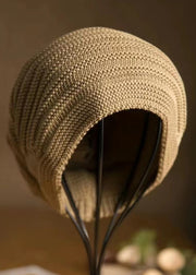New Casual Khaki Knit Versatile Bonnie Hat