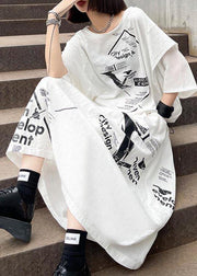New Style Women Summer Casual T-shirt Top And Skirt Two Piece Set - SooLinen