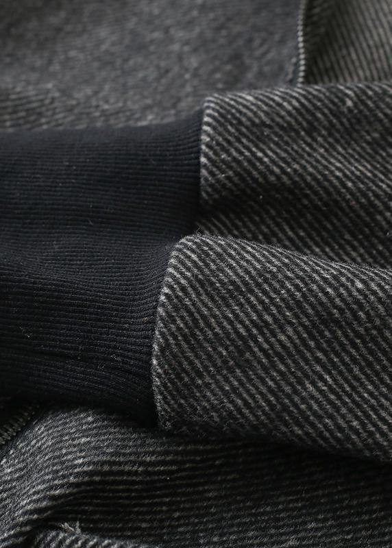 New heavy sweater hooded loose zipper coat and elastic waist pants - SooLinen