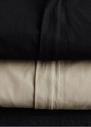 Organic Black Fine Coats Women Blouses Inspiration Hooded Zip Up Spring Jackets - SooLinen