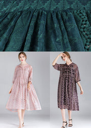 Organic Purple Fashion Chiffon Spring Half Sleeve Two Pieces Set - SooLinen