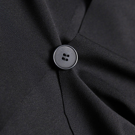 Organic Three Quarter sleeve Cotton tunic top fine Catwalk black tunic Dresses
