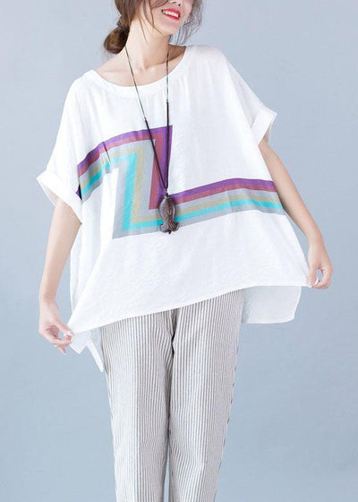 Organic o neck linen tops women blouses Photography white blouses summer - SooLinen