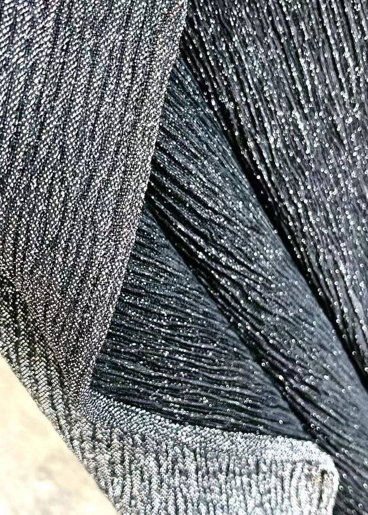 Original Grey Asymmetrical Patchwork Cotton Vest Sleeveless