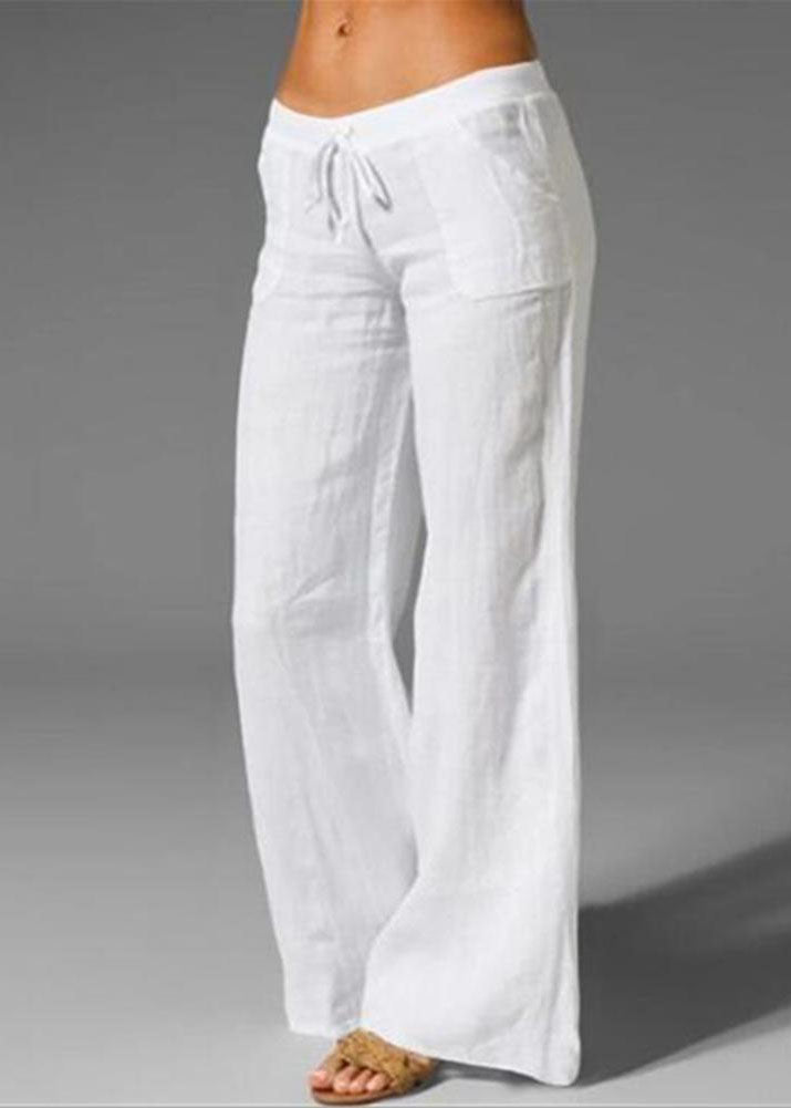 White Linen Pants Women