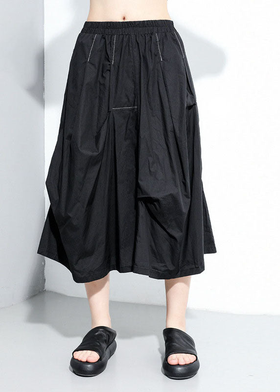 Plus Size Asymmetrical Patchwork A line Skirts Spring