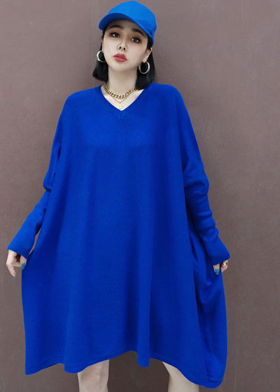 plus size blue loose knit dresses spring regular price $ 110 . 00 sale ...