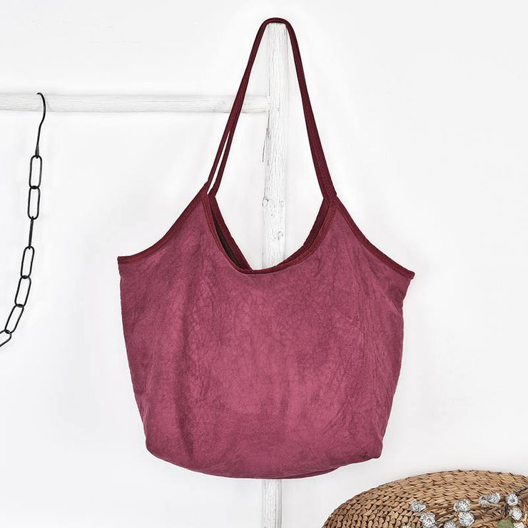 Simple cloth bag handbag retro all-match shoulder bag - SooLinen